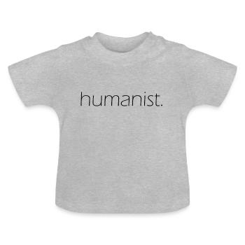 humanist. - Baby Bio-T-Shirt mit Rundhals - Grau meliert - Vorne