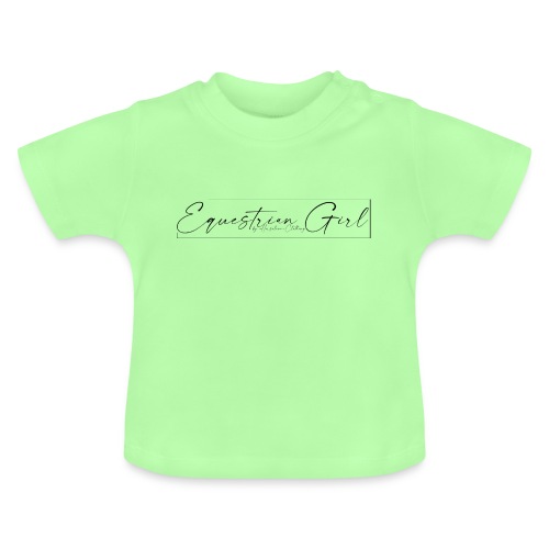 Equestrian Girl- Pferdesport Reiten - Baby Bio-T-Shirt mit Rundhals