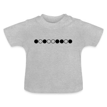 Nerdy Design « 333 » - T-shirt bio col rond Bébé - gris chiné - Devant