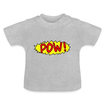 bang - T-shirt bio col rond Bébé - gris chiné - Devant