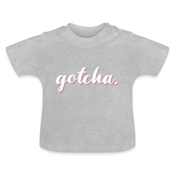 Gotcha Adoption Day - Baby Bio-T-Shirt mit Rundhals - Grau meliert - Vorne