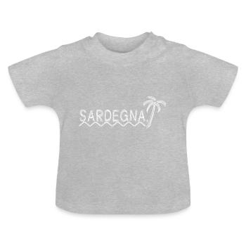 Sardaigne - T-shirt bio col rond Bébé - gris chiné - Devant