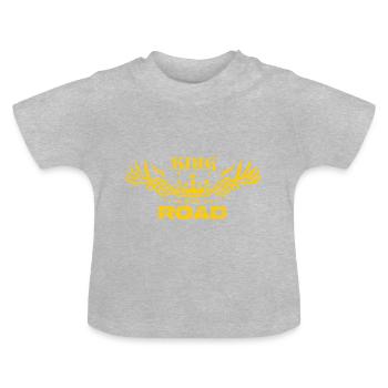 König der Ampel - Baby Bio-T-Shirt mit Rundhals - Grau meliert - Vorne
