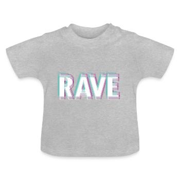 Rave - Baby Bio-T-Shirt mit Rundhals - Grau meliert - Vorne