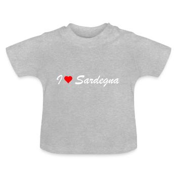 Sardaigne - T-shirt bio col rond Bébé - gris chiné - Devant