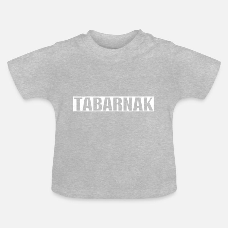 Funny Tabarnak Canada - T-shirt bio col rond Bébé - gris chiné