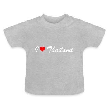 Thaïlande - T-shirt bio col rond Bébé - gris chiné - Devant