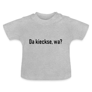 Ça kieckse, wa? - T-shirt bio col rond Bébé - gris chiné - Devant