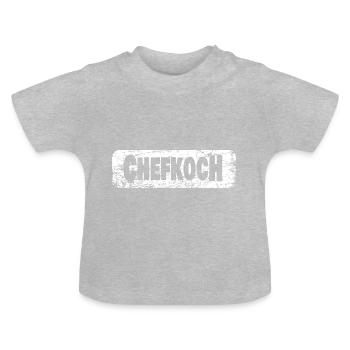Chefkoch - Baby Bio-T-Shirt mit Rundhals - Grau meliert - Vorne