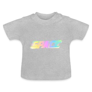 Space - Baby Bio-T-Shirt mit Rundhals - Grau meliert - Vorne