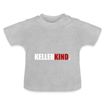 Keller Kind Programmieren Gamer Entwickler Zocken - Baby Bio-T-Shirt mit Rundhals - Grau meliert - Vorne