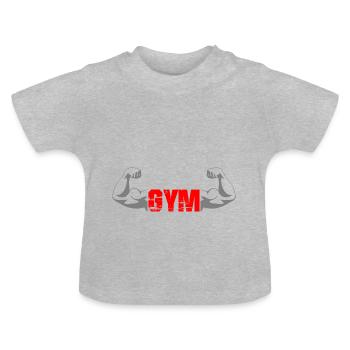 Fitness | Fitness | Fitness | Fitness | Fitness - Baby Bio-T-Shirt mit Rundhals - Grau meliert - Vorne