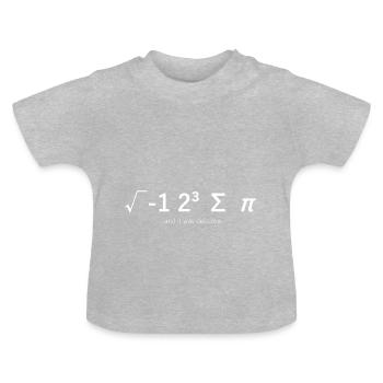 I ate some Pie - Baby Bio-T-Shirt mit Rundhals - Grau meliert - Vorne