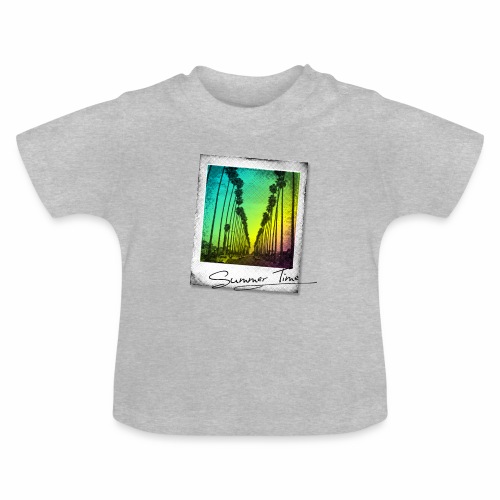Summer Time - Baby Organic T-Shirt with Round Neck