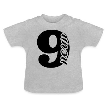 neuf - T-shirt bio col rond Bébé - gris chiné - Devant