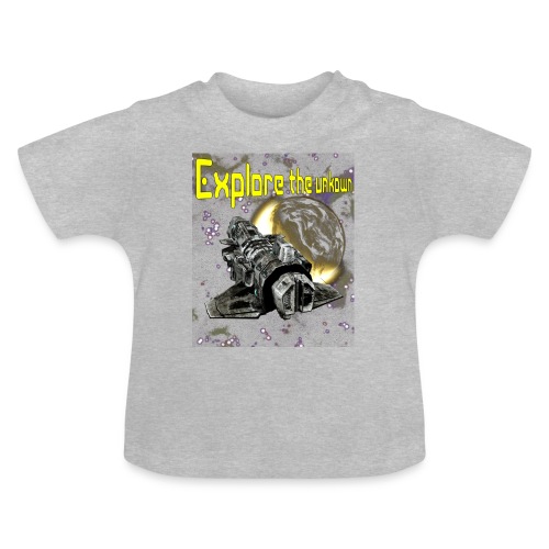 Explore the unknown - Baby Organic T-Shirt with Round Neck