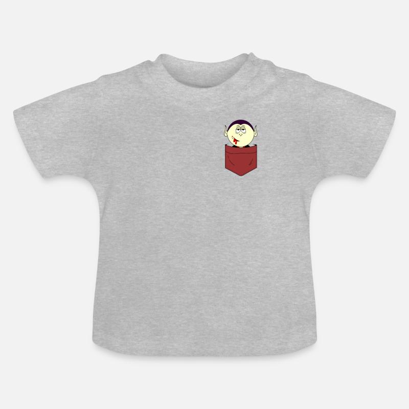 vampire - T-shirt bio col rond Bébé - gris chiné