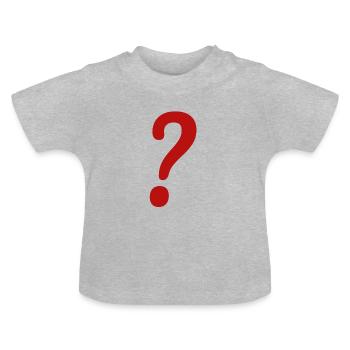 Point d’interrogation 4 - T-shirt bio col rond Bébé - gris chiné - Devant