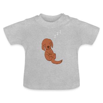 Irish Setter - Irish Setter Geschenke - Baby Bio-T-Shirt mit Rundhals - Grau meliert - Vorne