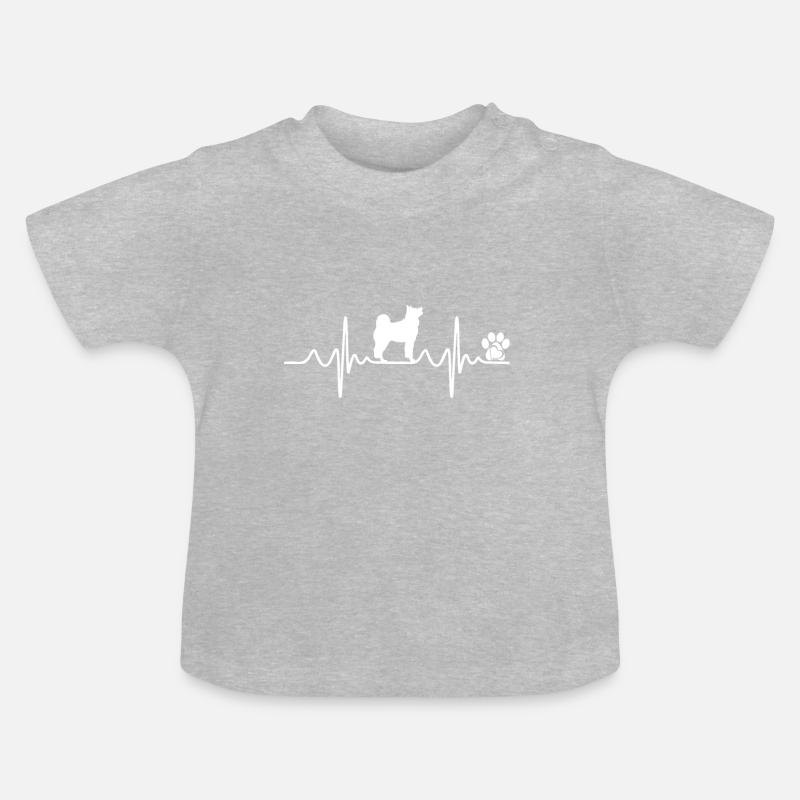 Husky - T-shirt bio col rond Bébé - gris chiné