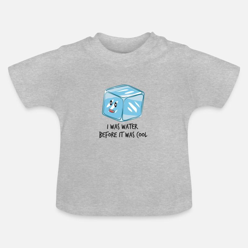 Water - T-shirt bio col rond Bébé - gris chiné