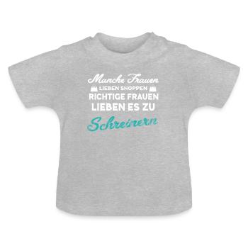 Schreiner - Baby Bio-T-Shirt mit Rundhals - Grau meliert - Vorne