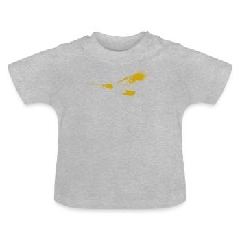 L'aigle royal - T-shirt bio col rond Bébé - gris chiné - Devant