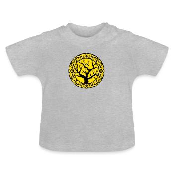 VIKINGS - T-shirt bio col rond Bébé - gris chiné - Devant