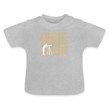 ciel étoilé - T-shirt bio col rond Bébé - gris chiné - Devant