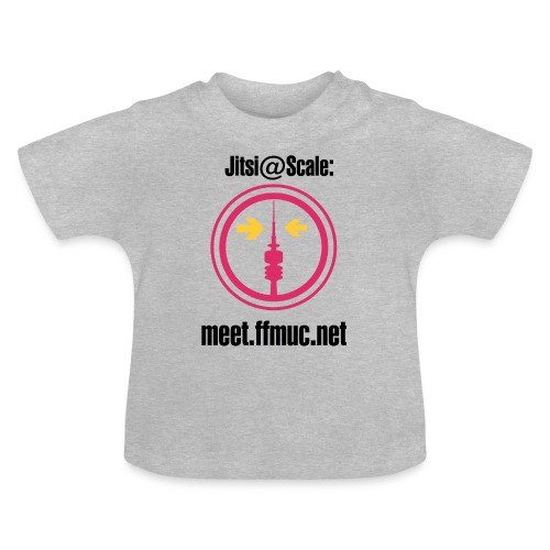 Freifunk Jitsi-Meet - Baby Bio-T-Shirt mit Rundhals