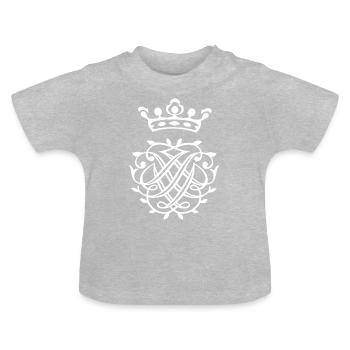 Johann Sebastian Bach Monogram Seal - Baby Organic T-Shirt with Round Neck - heather grey - Front