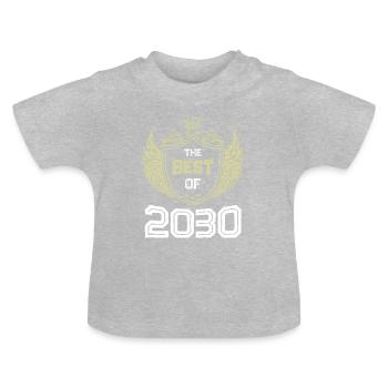2029 best of - Baby Bio-T-Shirt mit Rundhals - Grau meliert - Vorne