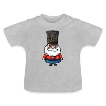 Nutcracker - Baby Organic T-Shirt with Round Neck - heather grey - Front