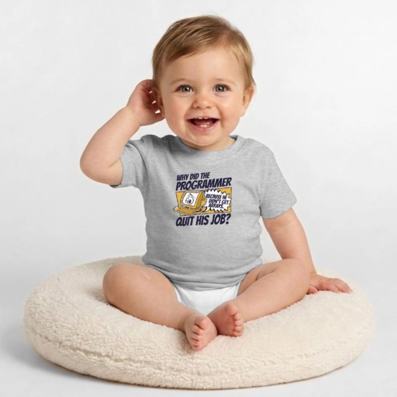 Pourquoi Programmer a-t-il quitté Job Developer Coder T-shirt bio col rond Bébé