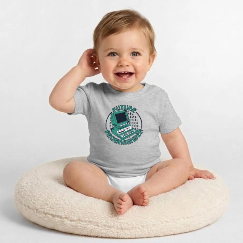 Future Programmer Softwareingenieur Developer Baby Bio-T-Shirt mit Rundhals