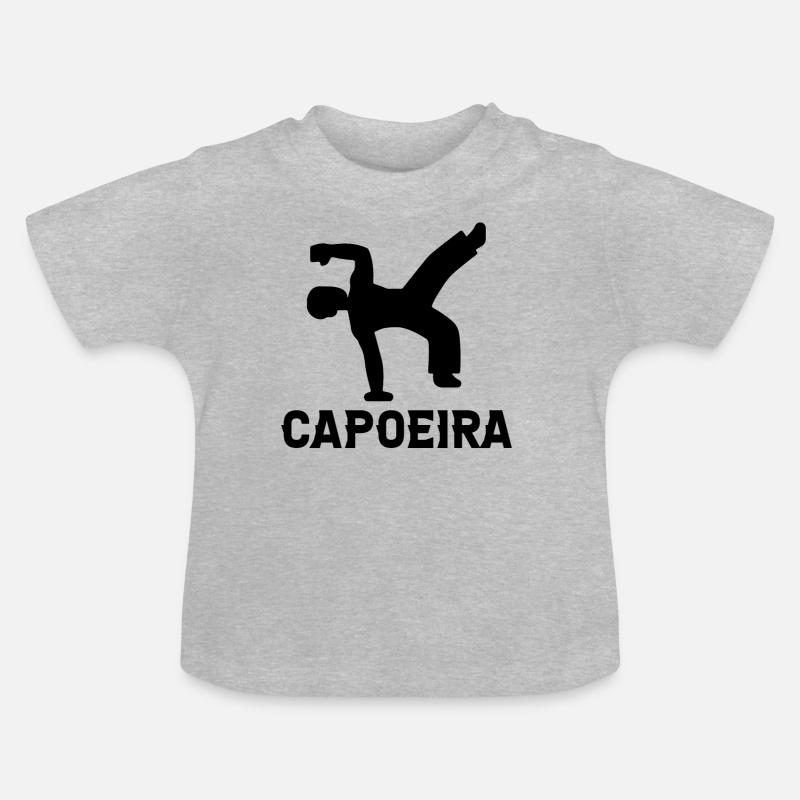 Capoeira - T-shirt bio col rond Bébé - gris chiné