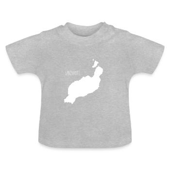 Émigration des îles Canaries à Lanzarote - T-shirt bio col rond Bébé - gris chiné - Devant