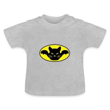 Catwoman, Supercat, Superhero, Wondercat - T-shirt bio col rond Bébé - gris chiné - Devant