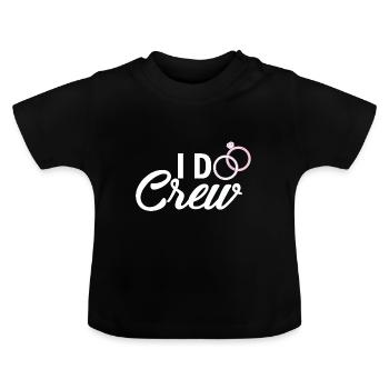 Wedding marriage wedding ceremony love loyalty gift idea - Baby Organic T-Shirt with Round Neck - black - Front