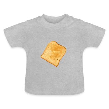 Toast - Baby Organic T-Shirt with Round Neck - heather grey - Front