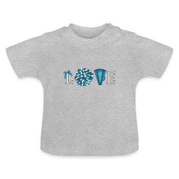 cheerleading - T-shirt bio col rond Bébé - gris chiné - Devant