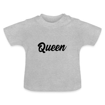 Reine de l’enfer - T-shirt bio col rond Bébé - gris chiné - Devant