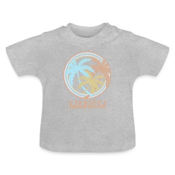 Sardinia - Baby Organic T-Shirt with Round Neck - heather grey - Front
