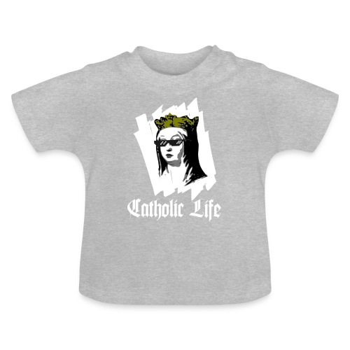 Isabel La Católica (Życie katolickie) URBAN - Ekologiczna koszulka niemowlęca z okrągłym dekoltem