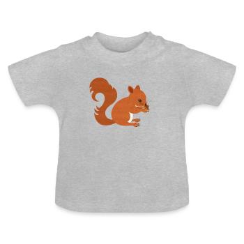 Eichhorn - T-shirt bio col rond Bébé - gris chiné - Devant