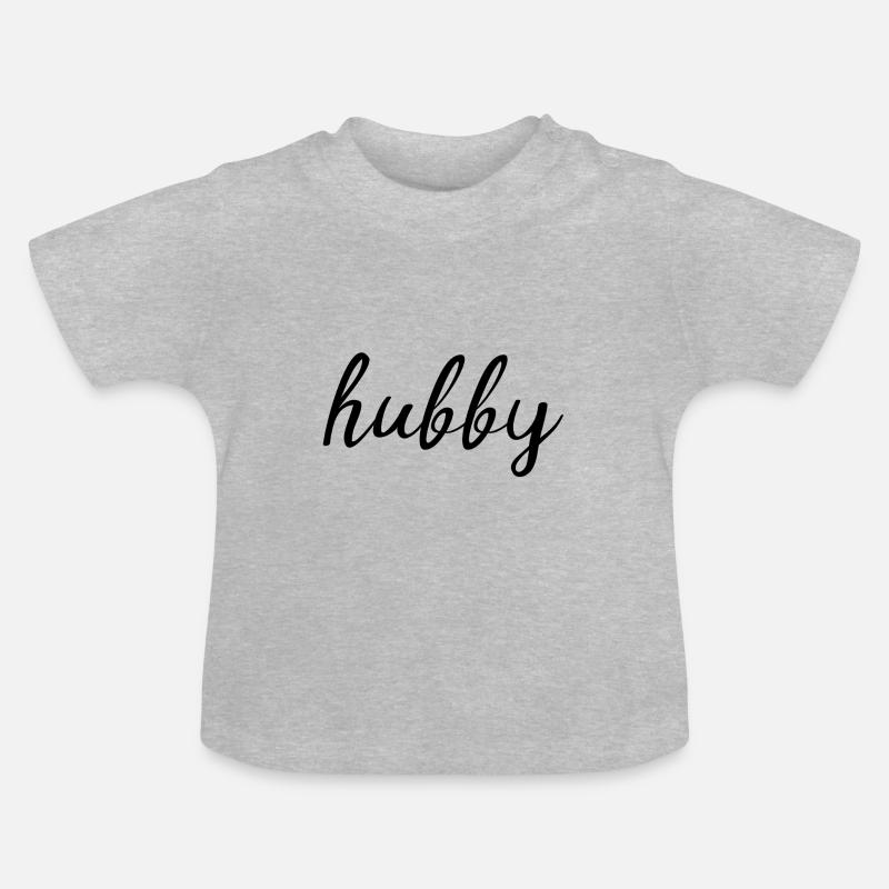 petit mari - T-shirt bio col rond Bébé - gris chiné