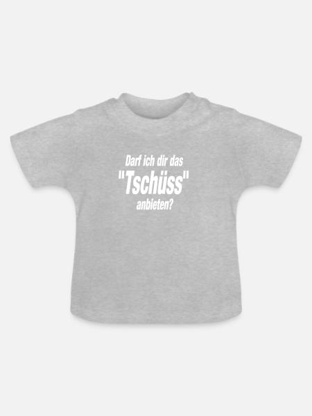 Je peux te proposer le « au revoir » ? Idée de cadeau - T-shirt bio col rond Bébé - gris chiné