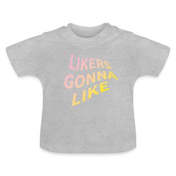 Les gens vont comme grunge coloré - T-shirt bio col rond Bébé - gris chiné - Devant
