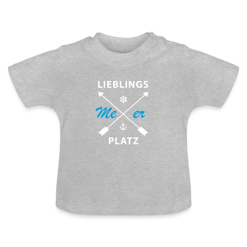 Lieblingsplatz Meer - Baby Bio-T-Shirt mit Rundhals