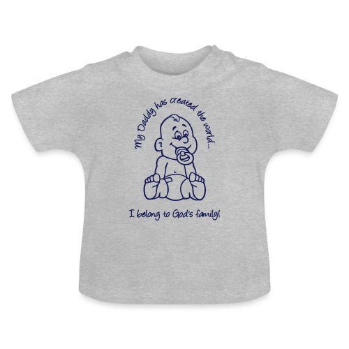 gods family - Baby Bio-T-Shirt mit Rundhals